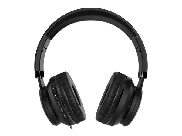 Audifonos Vorago HPB-201, Inalámbrico Bluetooth. Color Negro