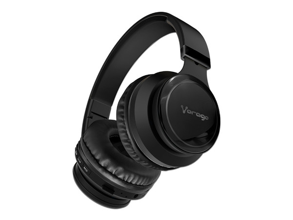 Audifonos Vorago HPB-201, Inalámbrico Bluetooth. Color Negro