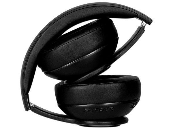 Audífonos Inalámbricos tipo Diadema Vorago HPB-350, Bluetooth 5.3, 3.5mm, Lector de tarjetas TF. Color Negro.