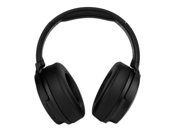 Audífonos con micrófono Vorago HPB-401, respuesta de Frecuencia 20Hz-20KHz, Bluetooth, 3.5mm, MicroSD. Color Negro.