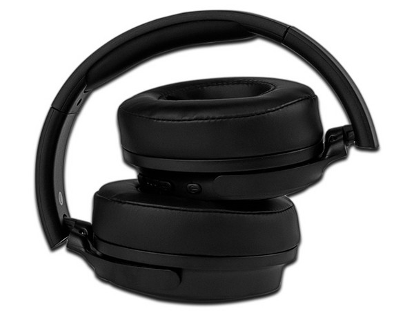 Audífonos Vorago HPB-401, Bluetooth, 10 m alcance. Color Negro.