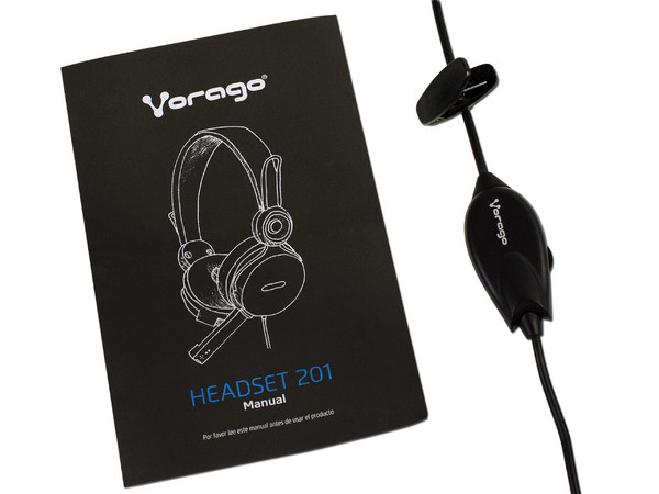 Audífonos con micrófono Vorago HS-201, Respuesta de frecuencia 18-20,000Hz.