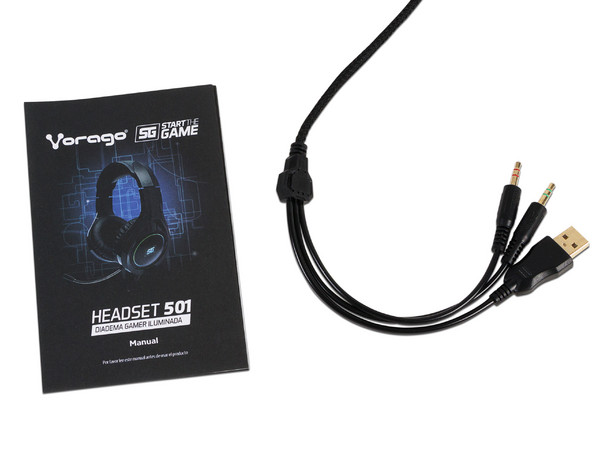 Audífonos con Micrófono Vorago Gaming Headset 501, respuesta de frecuencia 20-20000 Hz, RGB.