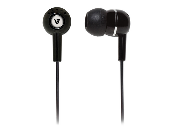 Audífonos V7 HA100-2NP, respuesta de frecuencia 20 Hz - 20 kHz. Color Negro
