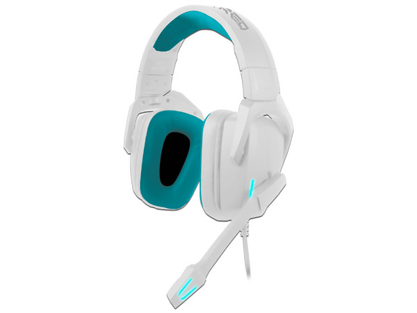 Audífonos Gamer con micrófono Vortred Cloud Pass Gaming, USB. Color Blanco.