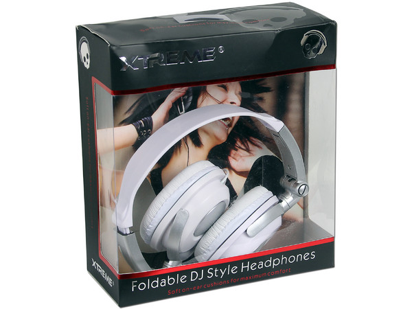 Audífonos plegables Xtreme DJ Style, respuesta de frecuencia 20-20,000 Hz. 