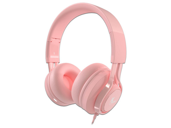Auriculares Alámbricos Cutie para Niños, Micrófono Integrado, Limitación de Volumen 94dB, Conexión 3.5mm, Rosado.
