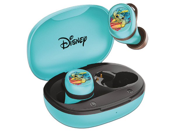 Audífonos True Wireless Xtech, Modelo XTH-D701ST-BL, Con Diseño Disney Stitch. Color Azul.