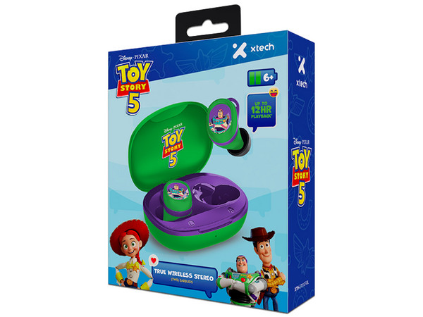 Audífonos Xtech TWS XTH-D701TS-GN, Rango de Respuesta 20Hz a 8KHz, Bluetooth 5.1. Edición Buzz Lightyear.