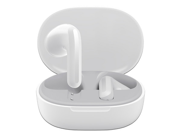 Audífonos Xiaomi Redmi Buds 4 Lite, Bluetooth, Estuche de Carga, Color Blanco.