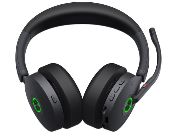 Audífonos Tipo Diadema Yealink BH74, con Cancelación Activa de Ruido, Bluetooth, Micrófono. Color Negro.