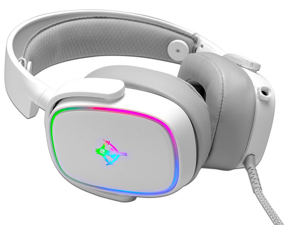 Audífonos Gamer con micrófono Yeyian Proud, 3.5mm, color Blanco.