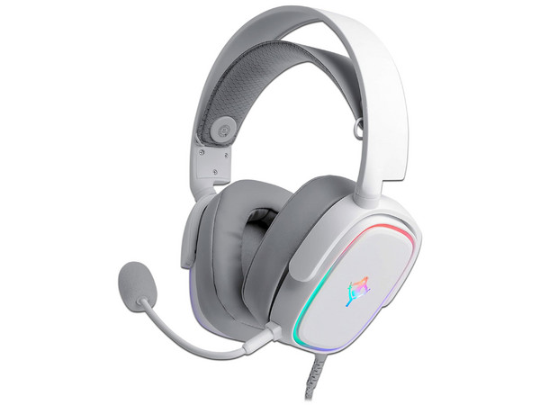 Audífonos Gamer con micrófono Yeyian Proud, 3.5mm, color Blanco.