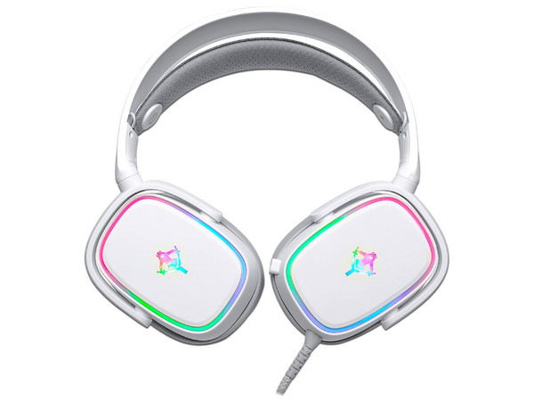 Audífonos Gamer con micrófono Yeyian Proud, 3.5mm, color Blanco.