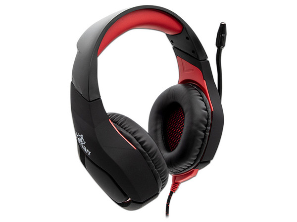 Audífonos Gamer con micrófono Yeyian Wicked Serie 3000 Gaming YDW-33402, USB. Color Negro/Rojo.
