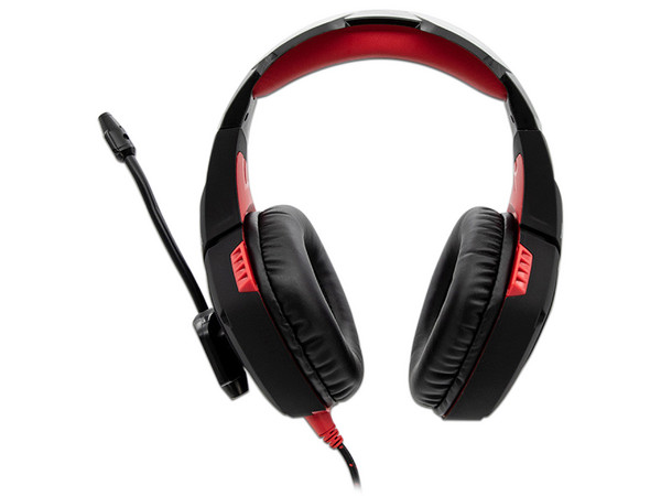 Audífonos Gamer con micrófono Yeyian Wicked Serie 3000 Gaming YDW-33402, USB. Color Negro/Rojo.