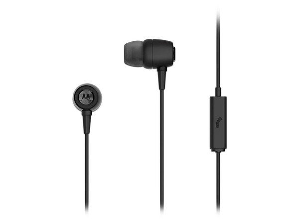 Audífonos internos con micrófono Motorola SH009BK, respuesta de frecuencia 20Hz - 20,000 Hz. Color Negro