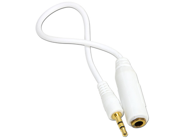 Audífonos gowin, 3.5mm y adaptador de 2.5mm. Color Blanco