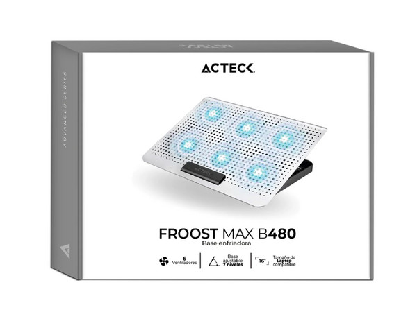Base para Laptop Acteck Froost Max B480, para Laptops de hasta 16