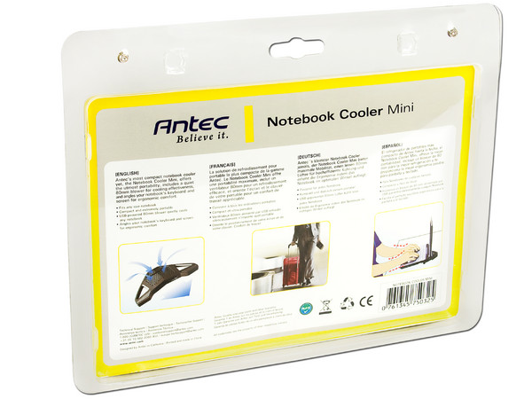 Notebook Cooler mini  Antec con 1 Ventilador