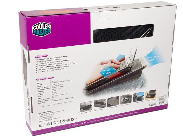 Base para Laptop Cooler Master Note Pal LapAir con 1 Ventilador, para laptops de hasta 17