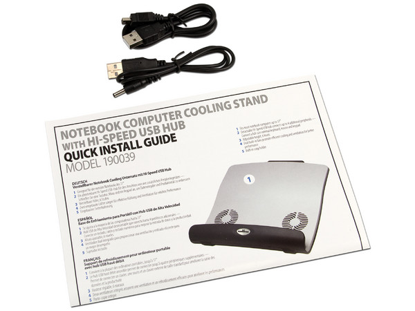 Base para Laptop Manhattan, 2 Ventiladores y HUB de 4 puertos USB, para laptop de hasta 17