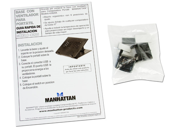 Base para Laptop con inclinación ajustable de 40° Manhattan