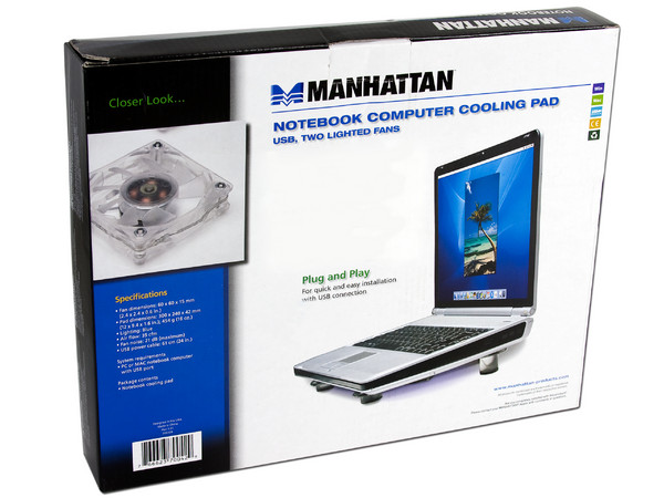 Base para Laptop con Ventilador Manhattan