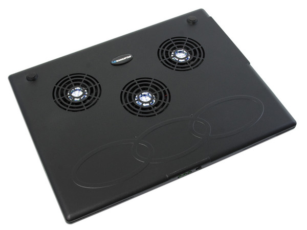 Base para Laptop Cooling Pad Manhattan con 3 Ventiladores.