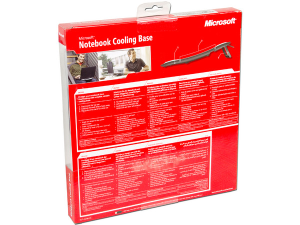Base para Laptop Microsoft Netbook Cooling Base con un Ventilador. Color Negra
