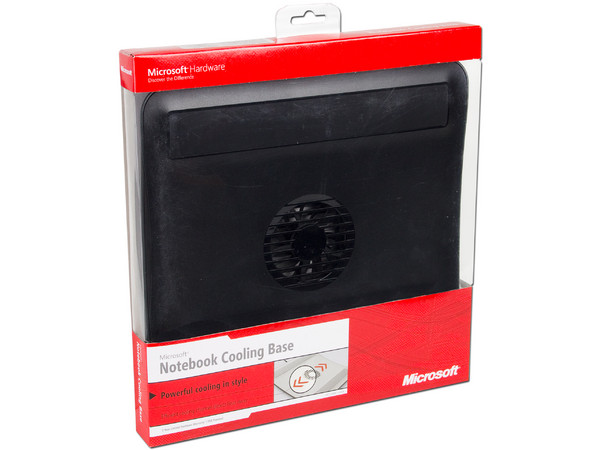 Base para Laptop Microsoft Netbook Cooling Base con un Ventilador. Color Negra