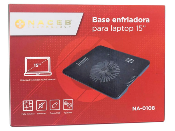 Base Naceb NA-0108N para laptop de hasta 15