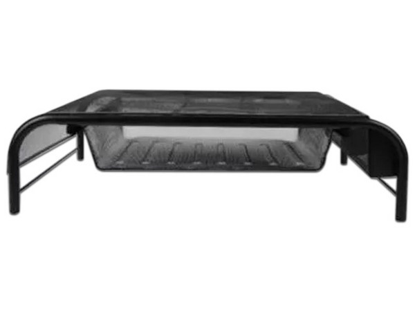 Soporte Organizador de Malla Nextep NE-163L con Cajón para Laptops y Monitores, 2 piezas. Color Negro.