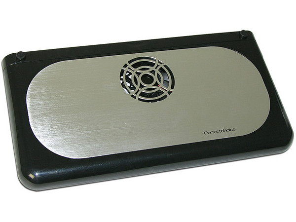 Base para Laptop Cooling Fan Perfect Choice con 3 Ventiladores y Superficie de Aluminio.