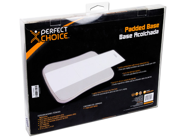 Base Acolchada Perfect Choice para Laptop con charola retráctil.
