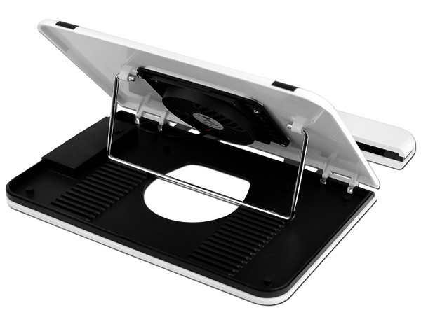 Base para Netbook Perfect Choice con Múltiples Posiciones, 1 Ventilador y HUB de 4 puertos USB