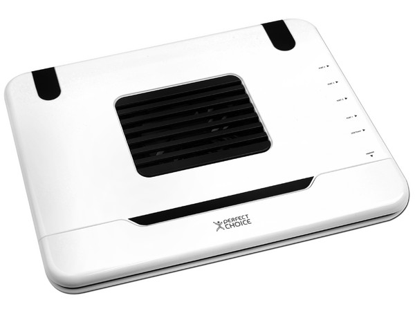 Base para Netbook Perfect Choice con Múltiples Posiciones, 1 Ventilador y HUB de 4 puertos USB