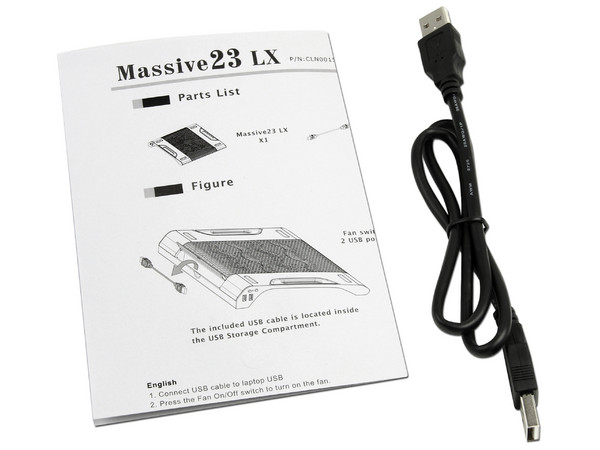 Base para Laptop Thermaltake Massive23 LX con 1 Ventilador de 200mm con Led, para laptops de hasta 17