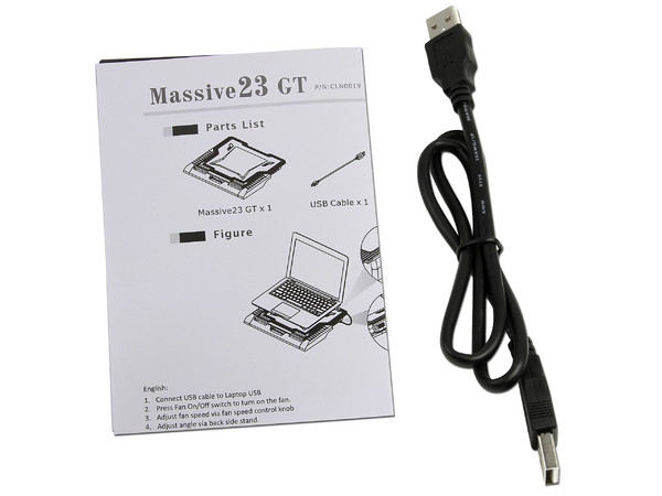 Base para Laptop Thermaltake Massive23 GT con 1 Ventilador de 200mm con Led, para laptops de hasta 17