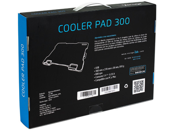 Base para Laptop Vorago 300 para Laptops de hasta 15