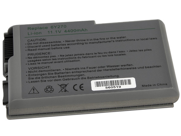 Batería OvalTech OTD0600, 6 Celdas de Li-ion para Dell Latitude D600, D500 y D520.