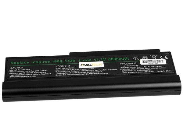 Batería OvalTech OTD1421, 9 Celdas de Li-ion para Dell Inspiron 1400 y Vostro 1400.