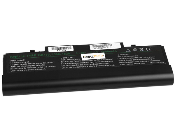 Batería OvalTech OTD1521, 9 Celdas de Li-ion para Dell Inspiron 1520, 1521 y 1721.
