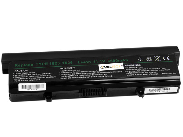 Batería OvalTech OTD1526, 9 Celdas de Li-ion para Dell Inspiron 1525 y 1526.
