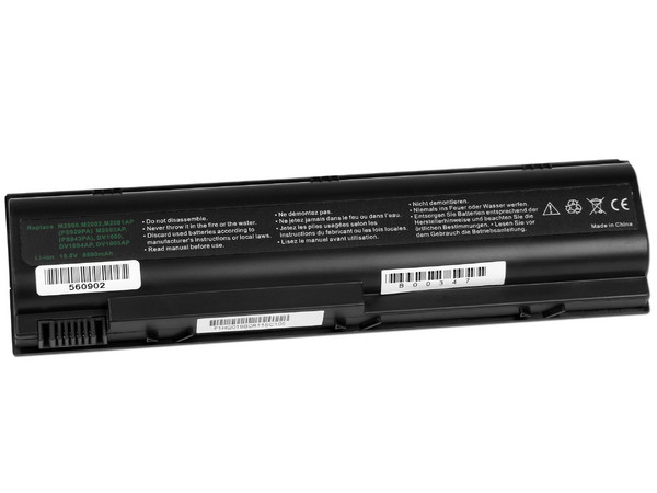 Batería OvalTech OTH4002H, 9 Celdas de Li-Ion para Hp DV1000, DV4000  y ZE2000.