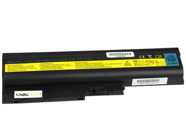 Batería OvalTech OTI0060, 6 Celdas de Li-ion para IBM T60, R60 Z60m y Z61e.