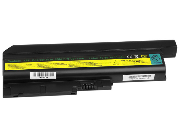Batería OvalTech OTI0061, 9 Celdas de Li-ion para IBM T60, R60, Z60m y Z61e.