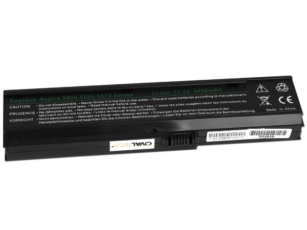 Batería OvalTech OTR3680, 6 Celdas de Li-ion para Acer Aspire 3680, 3050 y 5050.