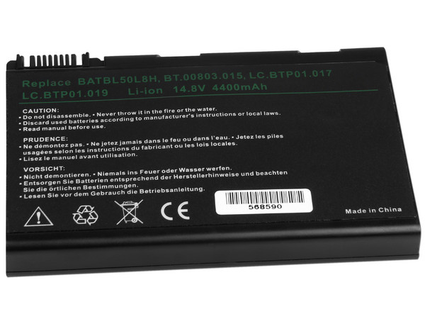 Batería OvalTech OTR4200, 8 Celdas de Li-ion para Acer Aspire 3100, 5100 y 3103.