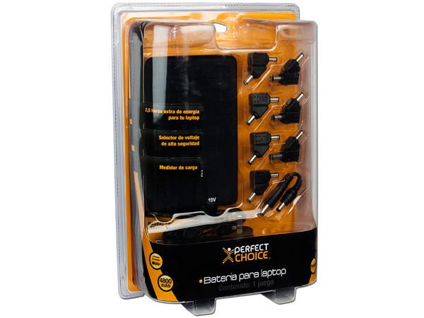 Batería externa universal para laptop de 4800mAh hasta 2.5 horas
